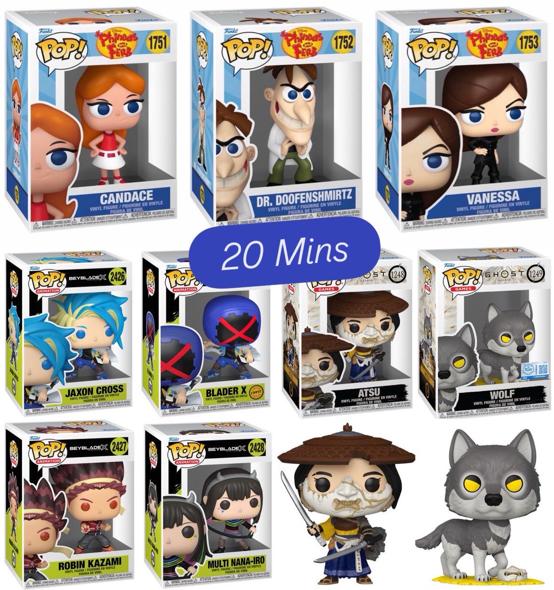 FunkoPOPsNews's tweet image. Stay tuned .. today’s Funko POP! Drops will be happening in 20 mins ~ at the links below!

   EE ~ fnkpp.com/EE
   Amzn ~ fnkpp.com/AmN
   FS ~ fnkpp.com/FS

Note ~ Wolf may be a little later 🐺 

#Ad #FunkoPOPNews #Funko #FunkoPOP