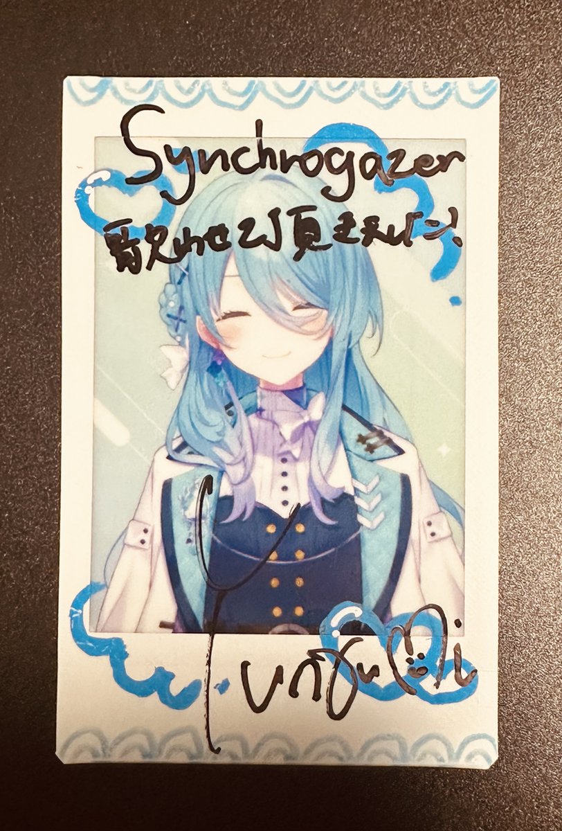 ナイスセトリチェキ✨ はじめてのサインチェキなんだね！ お迎えして