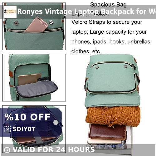 Luggage_Factory's tweet image. 🎒 Elevate your style &amp;amp; organization with the Ronyes Vintage Laptop Backpack! Durable, spacious &amp;amp; perfect for school, travel or everyday use. #Backpacks #Electronics #Ronyes 🌟 Available now in Lightgreen for just $28.79! Click to shop: shortlink.store/gm4qv4nuwwog