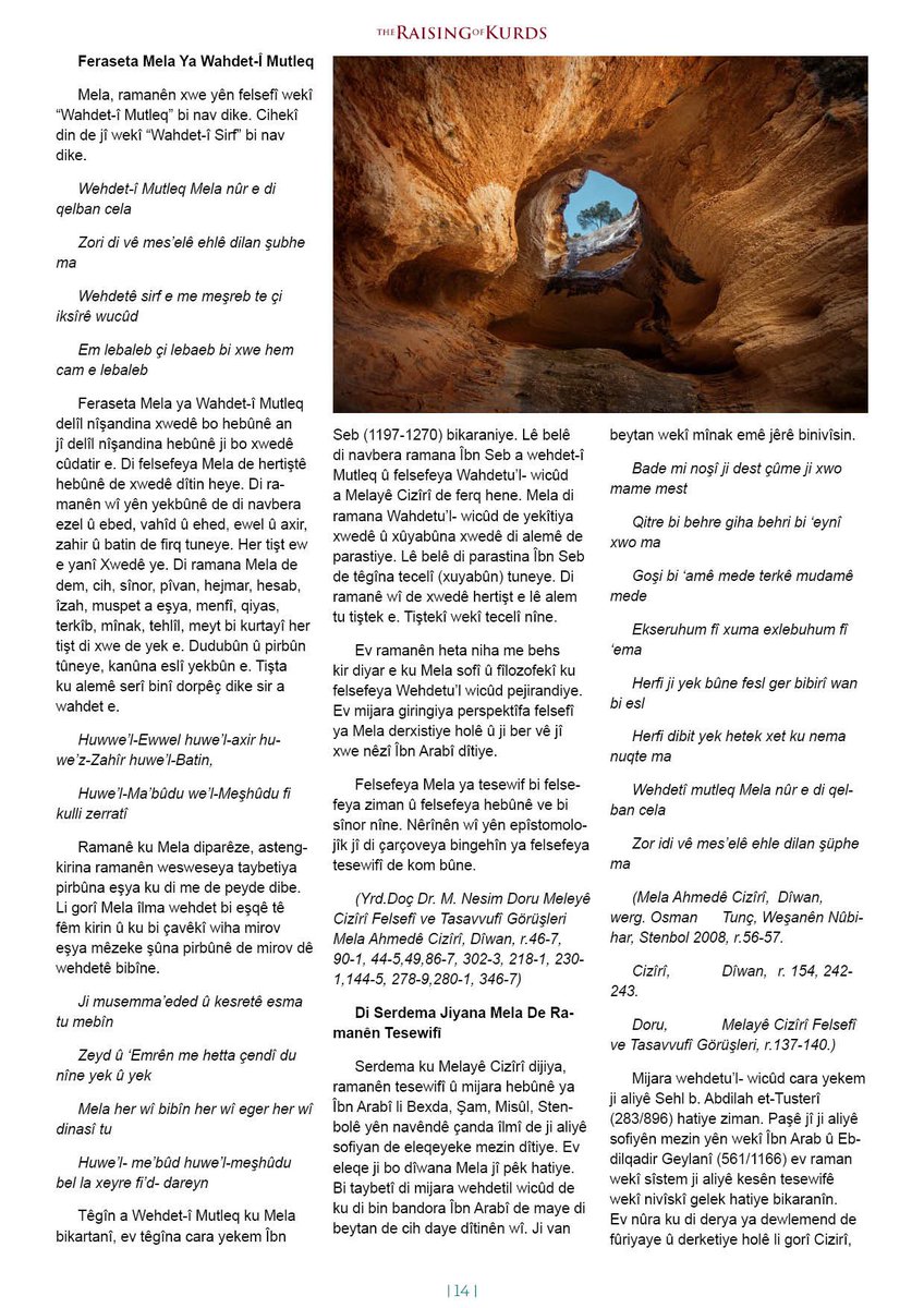 RaisingKurds's tweet image. Ji Hejmara 15an A The Raising of Kurds

NERÎNA MELA LI WEHDETU’L-WICÛD

Muqades Agirî nivîsî ✍️
@AgiriMuqades 

📍theraisingofkurds.com/nerina-mela-li…

#melayêcizîrî #legend #magazine #kurdish #london