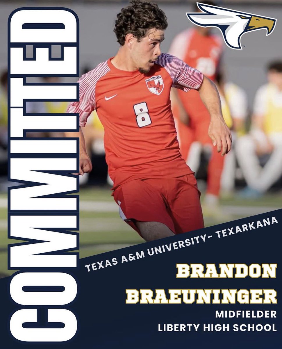 TAMUT_MSOC's tweet photo. It's a great day to be an Eagle!🦅
Please join us in welcoming to the nest, Brandon Braeuninger from Frisco, Texas!🥳 https://t.co/IQyLTAUm4o
