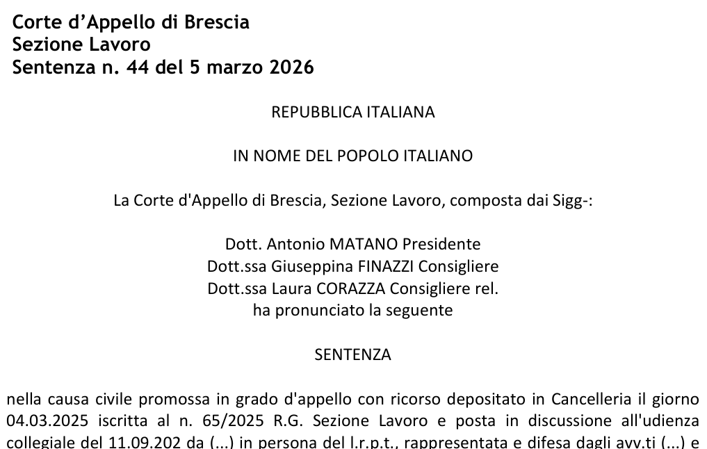 labour_lawyers's tweet photo. App. Brescia 5 marzo 2026, n. 244: il #patto di #prova è valido quando le #mansioni, anche se non descritte analiticamente, risultano determinabili sulla base della #qualifica contrattuale e del livello di #inquadramento->https://t.co/es5yVZELzq https://t.co/PPl5R4mE88