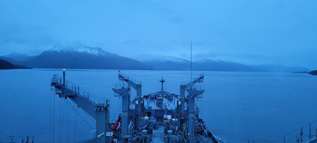 cptdmj's tweet photo. T-AO 201 makes her first trip through the Straits of Magellan https://t.co/aNtkAsNoPq