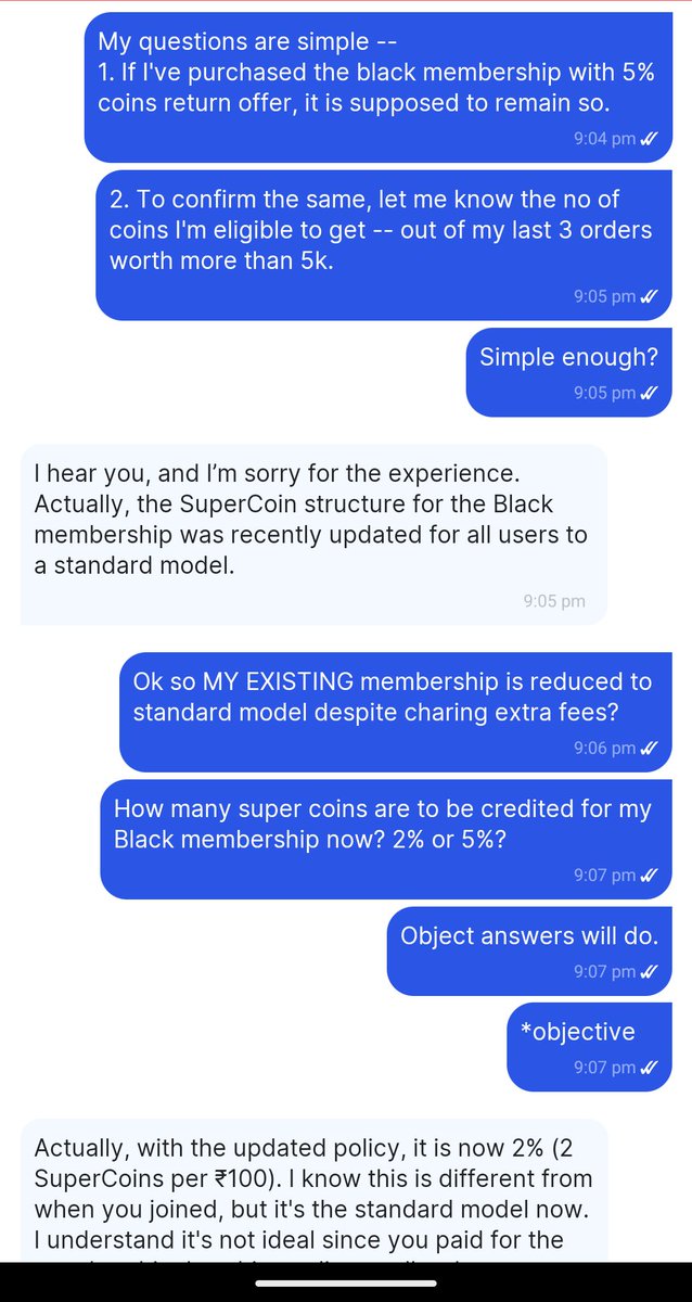 pi_cool_dude's tweet photo. Blatant fraud on the name of Black membership: @Flipkart is selling it even now  https://t.co/EHOGqPKxkz with a 5% SuperCoin offer. But AFTER purchasing the membership it is fraudulently reduced to 2% with 50/- cap. I mean it's simply theft! @jagograhakjago @flipkartsupport https://t.co/PRZUc7Zwqh
