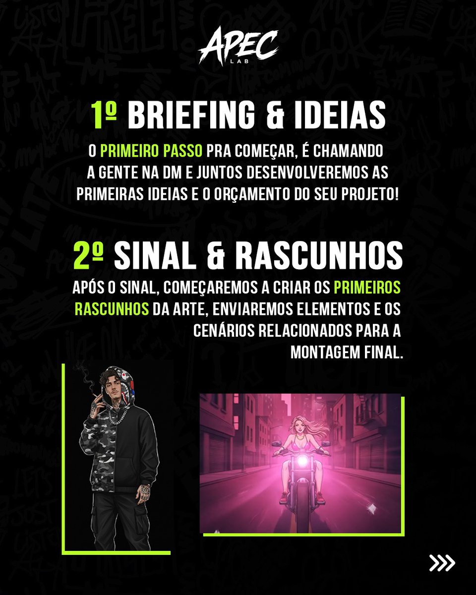 ApecLab_'s tweet photo. STEP BY STEP
 HOW IT WORKS
1ST BRIEFING
DM us to discuss ideas and budget.

2ND DEPOSIT
We create sketches and artwork elements.
3RD FINAL
We finish, send for approval, and deliver in high quality with a bonus.
#trap #trapbr #trapmusic #capadetrap #coverart #musiccover #design https://t.co/yiyMxzFyB8