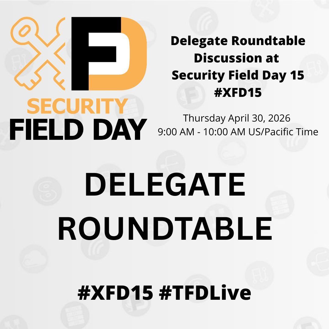 TechFieldDay's tweet photo. Security Field Day is April 29-30! 📆 🔐 #XFD15

Live Delegate Roundtable 9:00 AM US/Pacific tomorrow on YouTube, LinkedIn &amp; website.

🔻 YouTube: https://t.co/q70y1gEgVd
🔹 LinkedIn: https://t.co/mB42e2h9mK

@NetworkingNerd @TechFieldDay #Cybersecurity #AI #AISecurity #TFDLive https://t.co/gMMnax5rJz