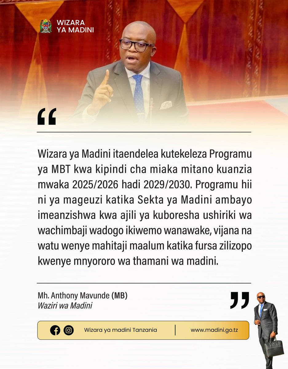 PaulCipher12's tweet photo. Serikali itaendelea kutekeleza Programu ya MBT kwa miaka mitano kuanzia 2025/2026 hadi 2029/2030 kwa lengo la kuongeza ushiriki wa wachimbaji wadogo, wanawake, vijana na watu wenye mahitaji maalum katika fursa za sekta ya madini.
 #BajetiMadini https://t.co/RTncP0xn70