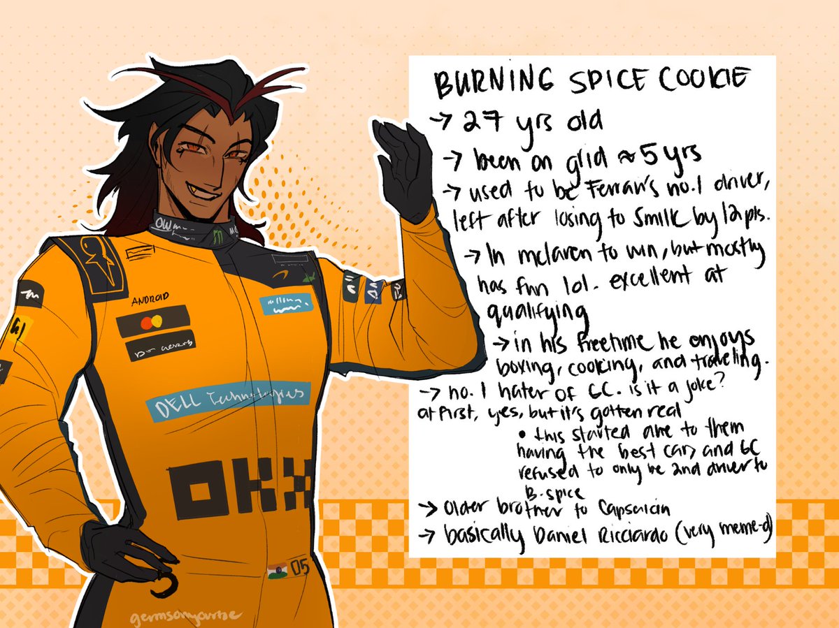 germsonyourtoe's tweet image. F1 AU || Sloth, Passion, Abundance, and Destruction
I miss shadowvanilla

#eternalholly #burningspicecookie #goldencheesecookie #cookierunkingdom #crk
