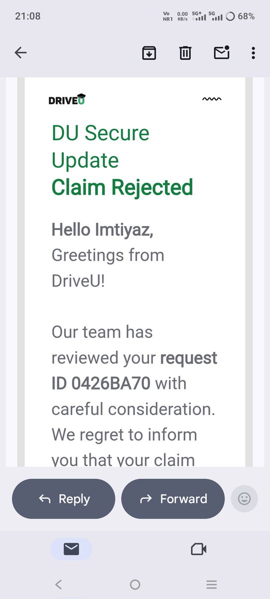 ImtiyazIsani's tweet photo. @driveu_in @jaagograhakjago @MIB_India @Dotransport 
All DriveU users all across India are requested to please stop using their services as they do not take accountability for their drivers damaging your vehicles. Absolutely unprofessional unethical pathetic thugs hooligans https://t.co/bQly9rvQ3m