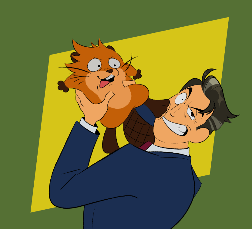 cuteness aggression 
#hoppers #hoppersfanart #mabeltanaka #mayorjerry