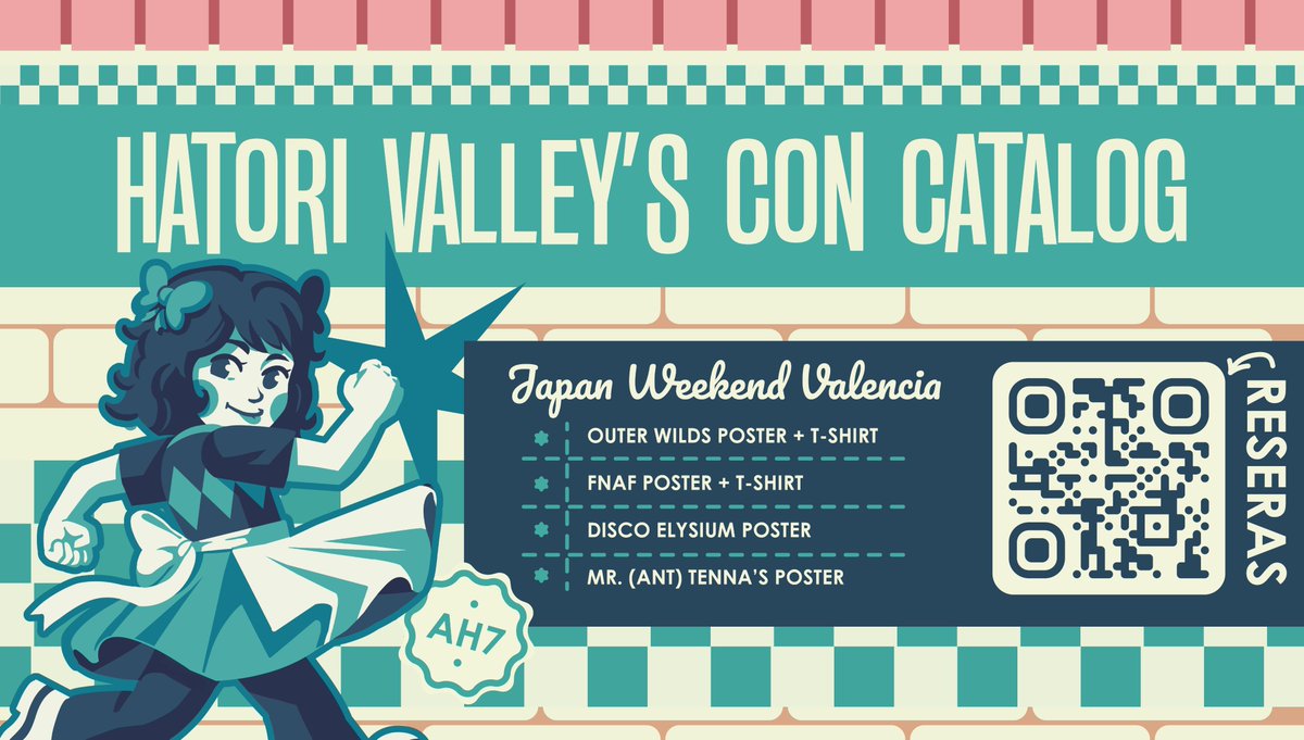 HatoriValley's tweet photo. @JW_Arte Buenas! Estaré en AH7, llevo camisetas y posters de videojuegos, te puedes encontrar Deltarune, Outer Wilds, FNAF, Balatro, Fran Bow, Papers Please, Yakuza, MGS, South Park, Mouthwashing, Ultrakill y mucho más Todo en A4, A3 y A2   
👉Reservas por DM o en https://t.co/7RHAiiZ5QT https://t.co/2rHSHqDyXs