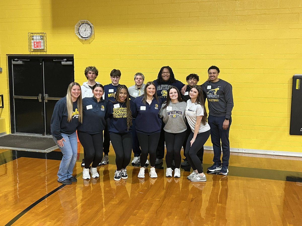 WhitmerAthletic's tweet photo. Mental Health MATTERS! 

These Panther students and coaches are representing Whitmer at the 2nd annual Northern Lakes League Mental Health Conference today! https://t.co/vQIDQgcMUV