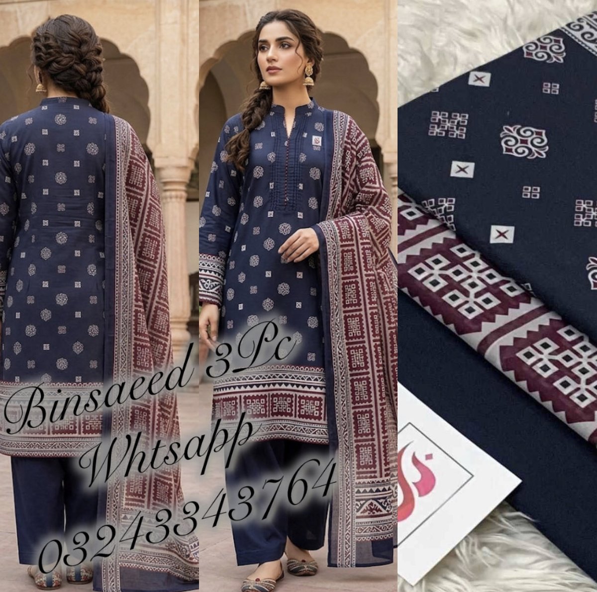 Fatimagqsa's tweet image. BINSAEED Original 3Pc Premium Lawn
Whtsapp 03243343764
Delivery all Pakistan 
##LawnCollection
 #Unstitched
 #SummerVibes
 #PakistanFashion
 #LadiesWear
 #FashionTrends2026
 #StitchedWithLove
 #LawnSuit 
#ShoppingOnline
 #LawnStyle
 #NewArrivals
 #CottonSuits
 #3PieceSuit