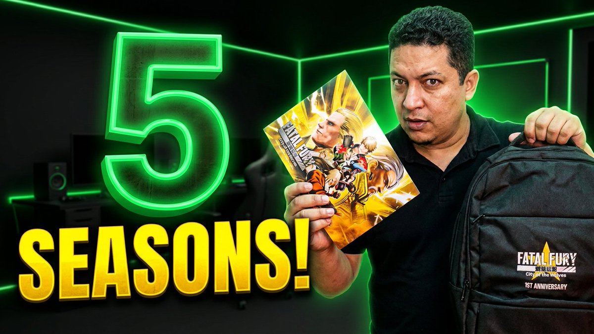 JacobGameClub's tweet image. 5 TEMPORADAS DE FATAL FURY!? 🐺🔥

Os rumores sobre o suporte de longo prazo para City of the Wolves estão ganhando força, e o presente que recebi da @SNKPofficial parece confirmar que teremos anos de conteúdo vindo aí! 🎁

👉 youtu.be/a9vE_n_kRQg

#FatalFury #CotW #SNK #FGC