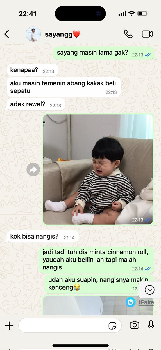 Gawinskey's tweet photo. One tweet AU JossGawin &amp; Guinzly

— Pops adek mau cinamoroll👶🏻🍼 https://t.co/T4VA5gfqEJ