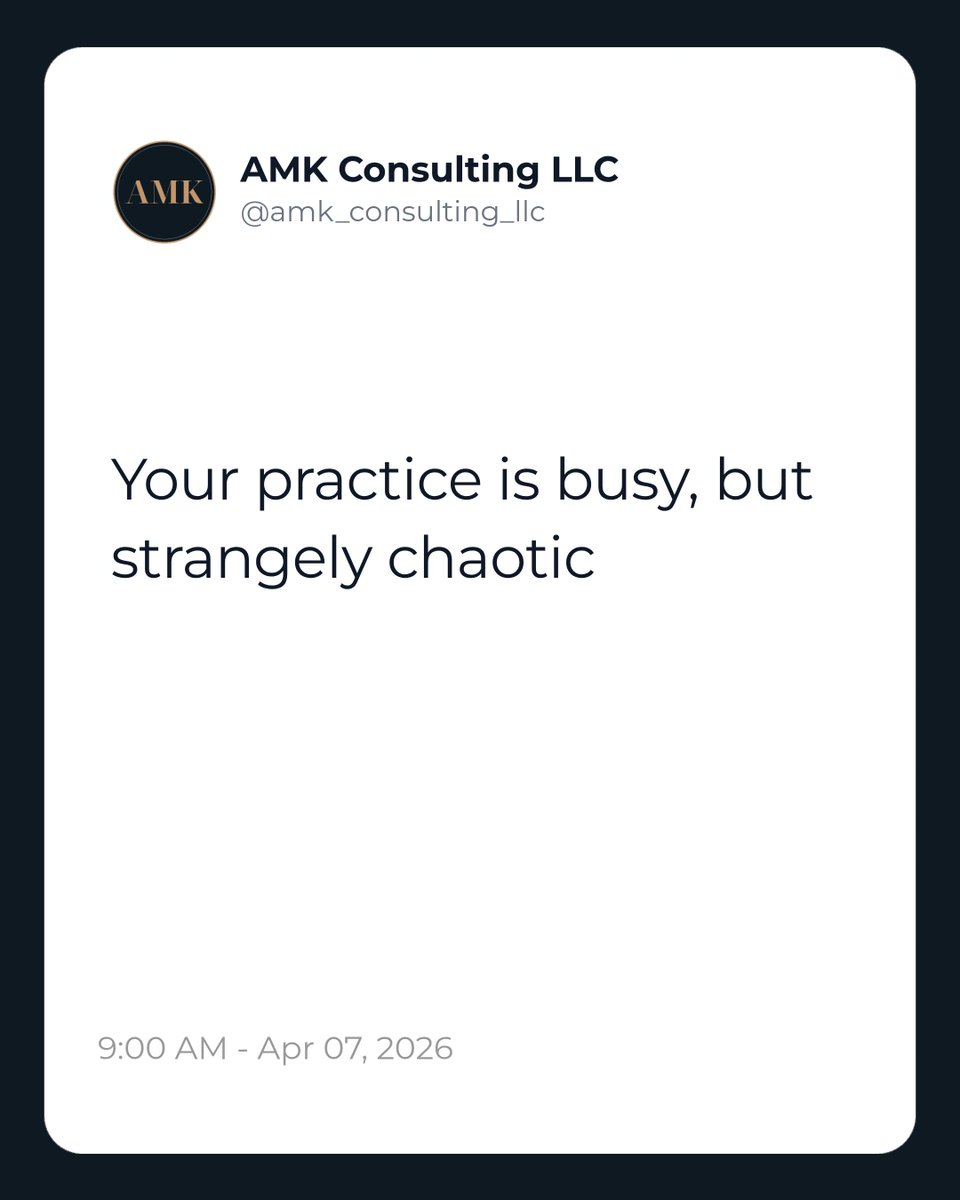 Dr_AKillgore's tweet photo. Most practices drown in noise while a few unseen breakdowns quietly run the show. Identify the small set of systems causing most chaos and you unlock control, growth, and freedom as an owner.

#dentalpractice #practiceoperations #dentistcoach https://t.co/X7QWqFmloj