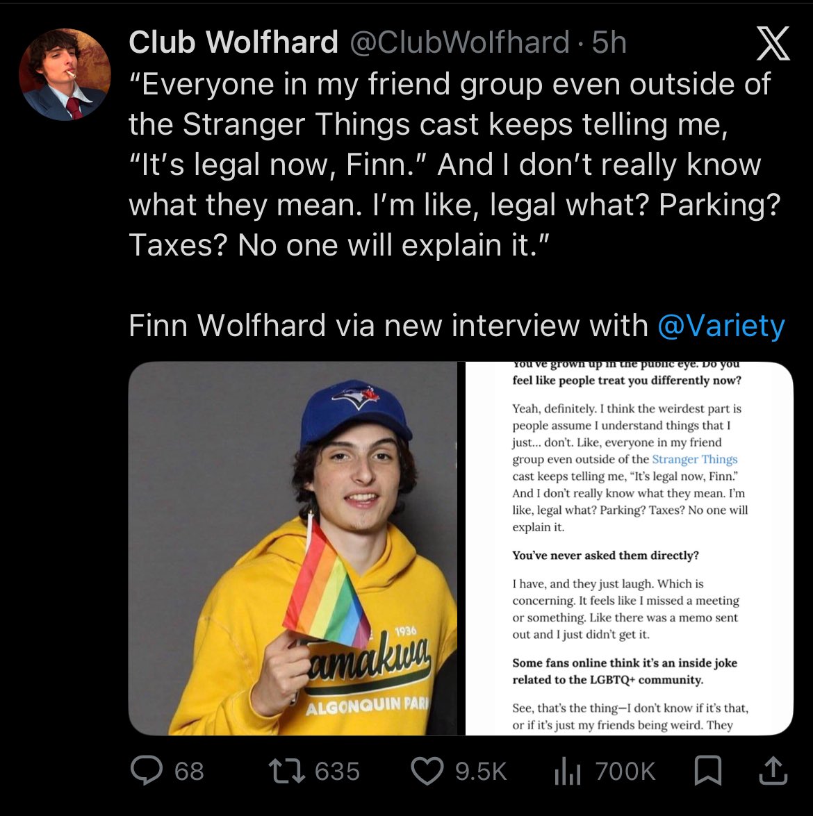 Club Wolfhard tweet media
