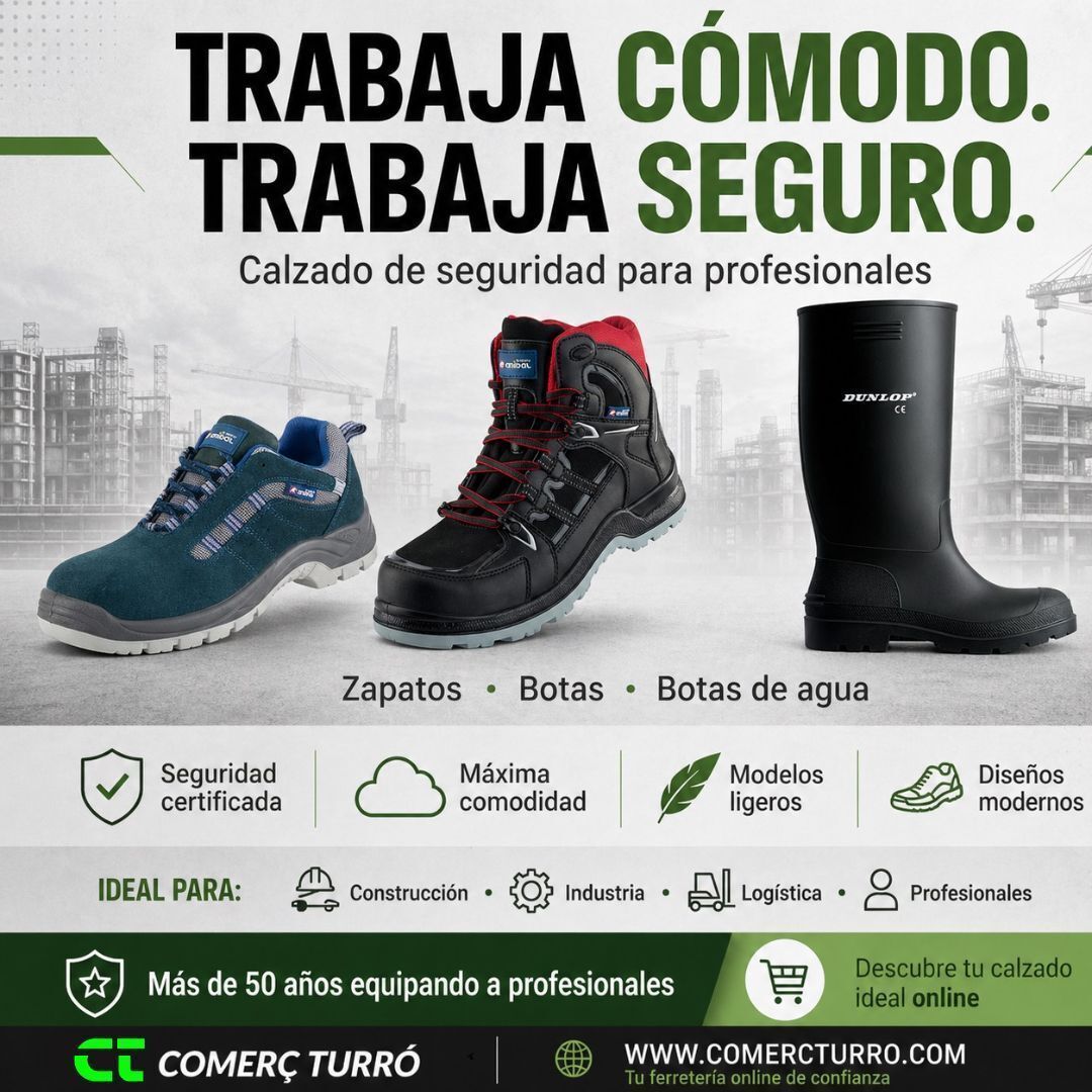 comercturro's tweet photo. Calzado de seguridad cómodo, ligero y certificado (EN20345).
Zapatos, botas y botas de agua para trabajar con total protección.
Más de 50 años equipando profesionales 👇  https://t.co/OSOwOwNTVV
#CalzadoDeSeguridad #EPI #TrabajoSeguro @Marca_PL https://t.co/k9R55PYa2T