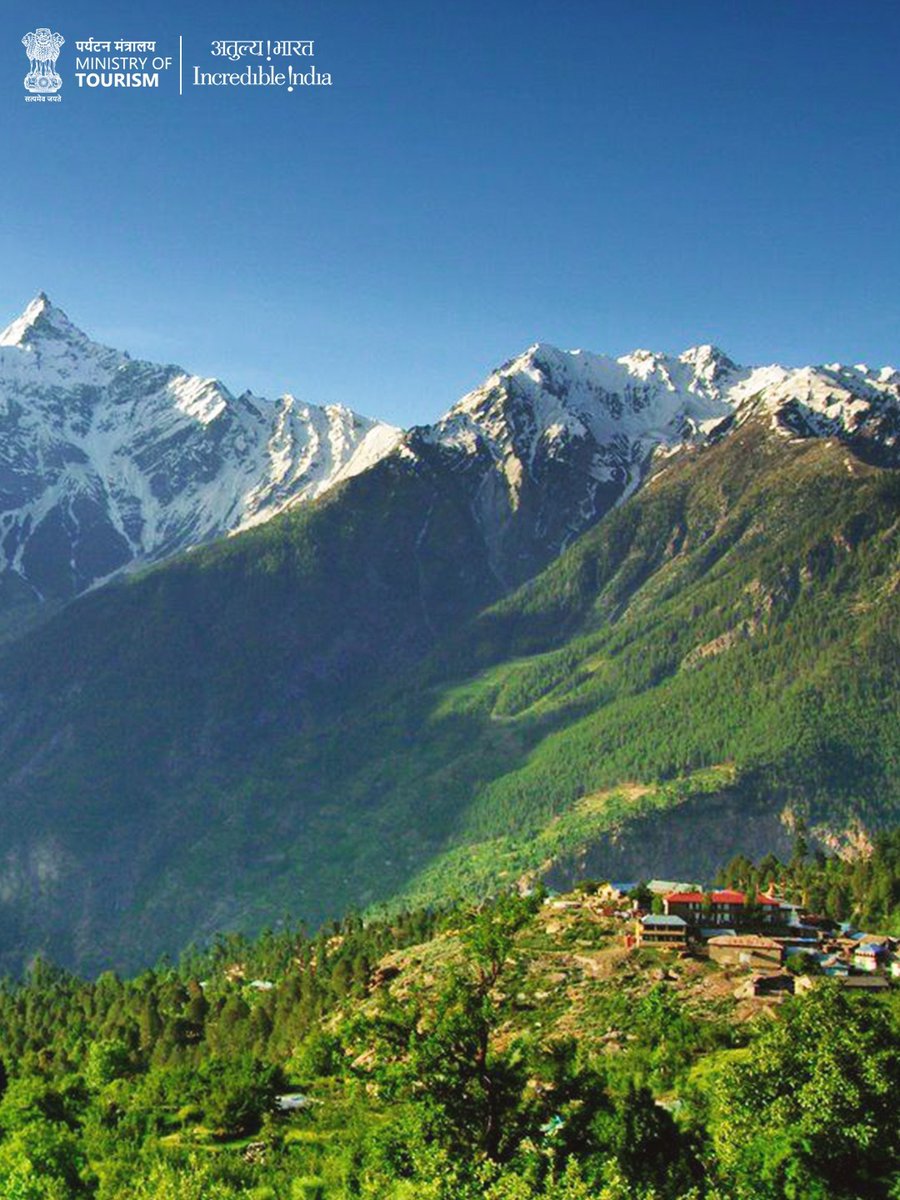 tourismgoi's tweet image. Discover the Himalayan charm of Kalpa in Himachal Pradesh, a dreamy village in Kinnaur known for its traditional wooden homes and panoramic mountain views.

#IncredibleIndia #HimachalPradesh #Kalpa