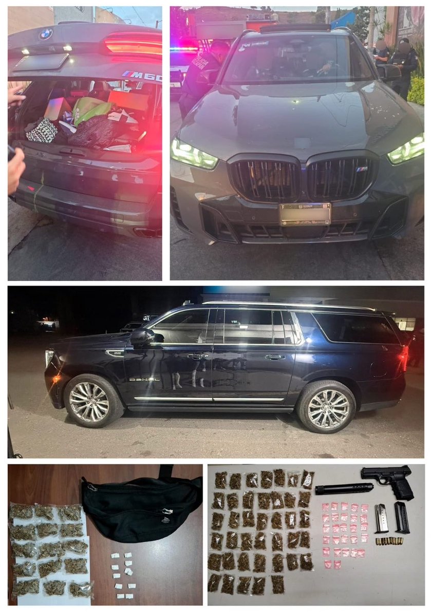 HalconOnce's tweet image. 🚨 #ÚltimaHora | Caen 4 presuntos implicados en el multihomicidio de #Azcapotzalco.

3 hombres y 1 mujer fueron detenidos tras cerco virtual entre #CDMX y #Edomex. Escapaban en camionetas robadas a las víctimas.

Aseguraron armas, silenciador, droga y objetos de valor. Uno