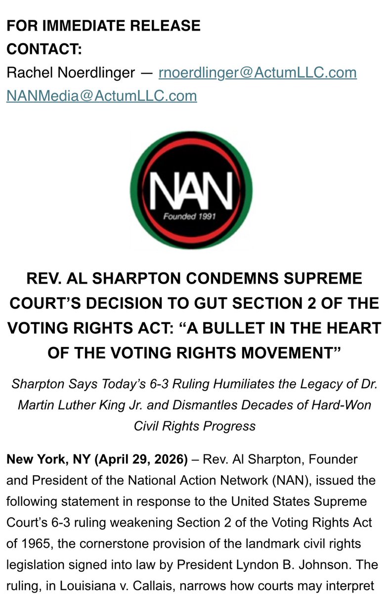 National Action Network tweet media