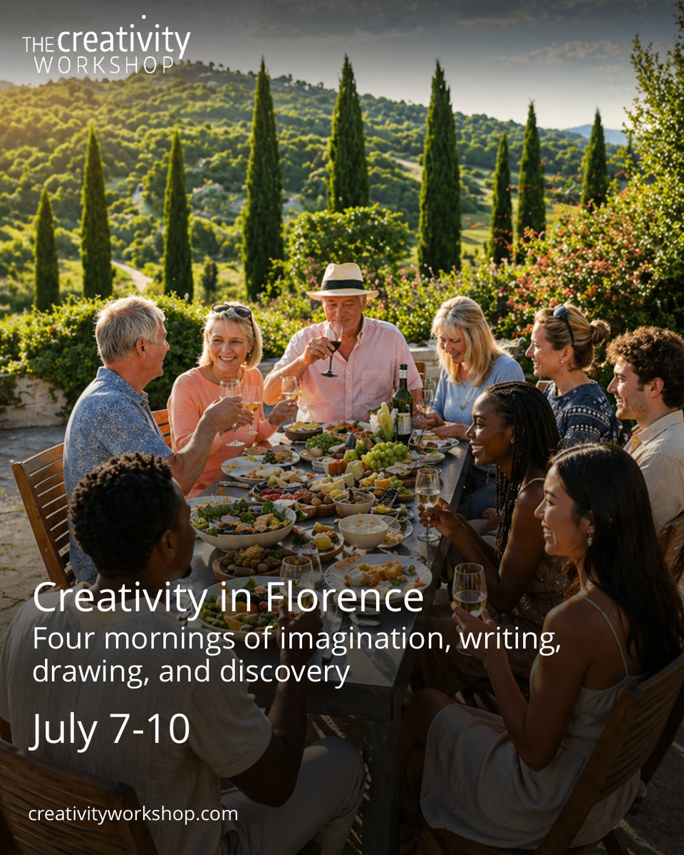 CreativityTweet's tweet photo. Four mornings in Florence devoted to imagination, writing, drawing, and creative discovery.

Small group. Simple tools. A beautiful city.

The Creativity Workshop
Florence, July 7–10

https://t.co/BEsMh7BTjY https://t.co/eqbOOqdFEl