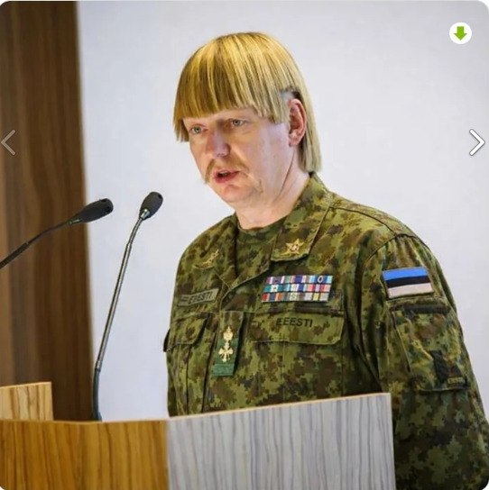 Естонскiй головокомандувач обещуваэ вiдкрiти втiрой фрiнт на допомогу Украiне. Цэ справжнiй союзнiвальнiк та друзi. Разом нас бохато!