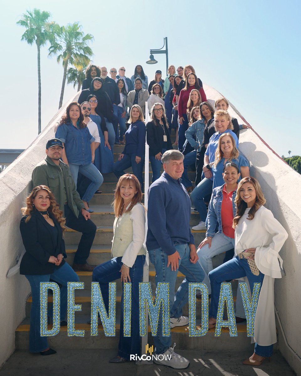 RivCoNow's tweet photo. Today, we wear denim in support and solidarity. 👖💙

The Riverside County Executive Office is proud to stand with survivors and communities around the world for Denim Day. A simple gesture that carries a powerful message - compassion and belief in survivors matter every single day.
We hear you. We see you. We stand with you.

Because it is never the survivor's fault.