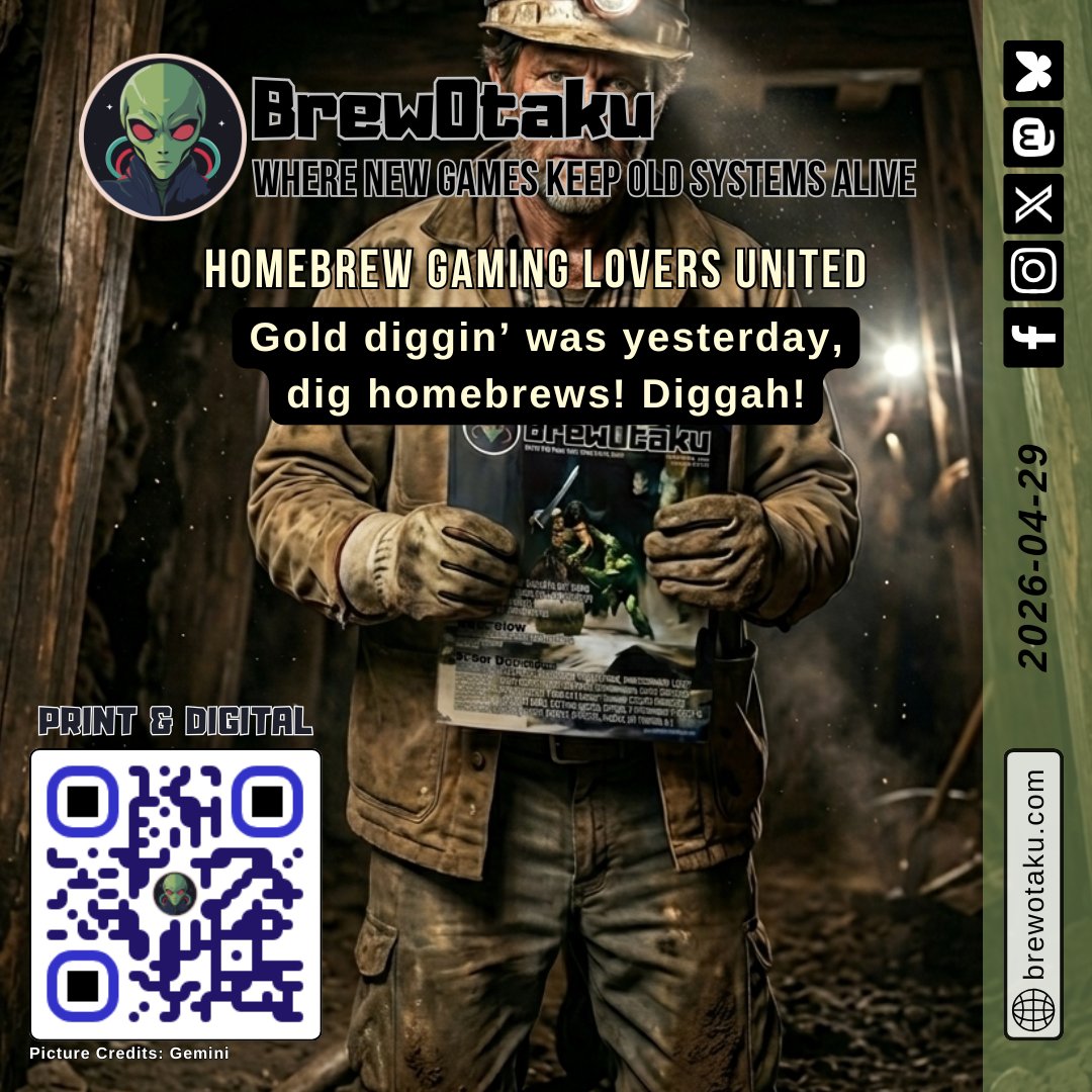 brewotakumag's tweet image. Seek and ye shall find! ⛏️💎

👉 Stop digging, start reading!

#BrewOtaku #homebrew #retro #gaming #magazine

PS: Dig deep!