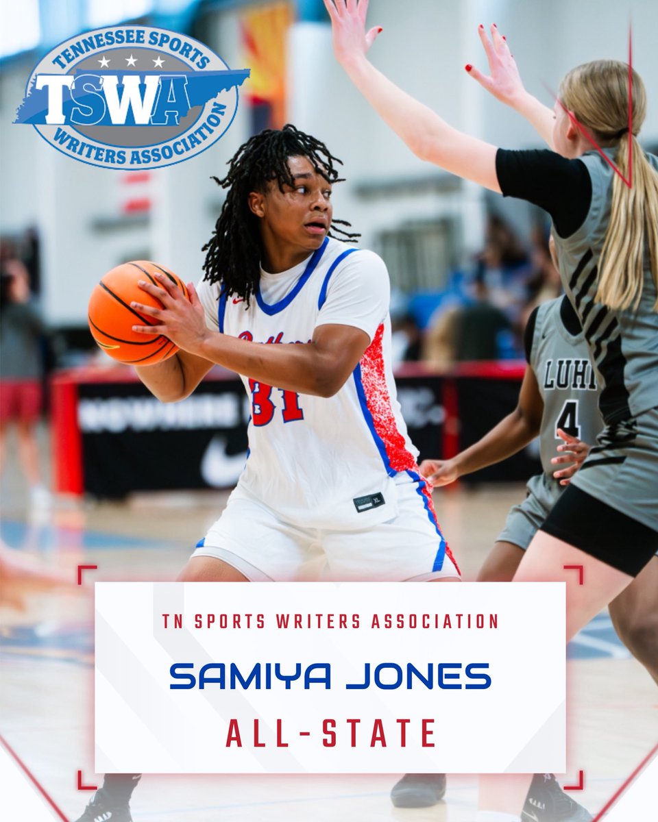 HoopGirlsBHS's tweet photo. Congratulations to senior Samiya Jones on being named to the Tennessee Sports Writers Association All-State Team! 🅱️🅱️Ⓜ️ https://t.co/oKIcHF9DeW