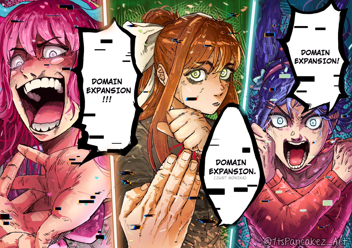 Three-Way Domain Expansion! 💻

#DDLC #MiSide #GravityFalls #JJK