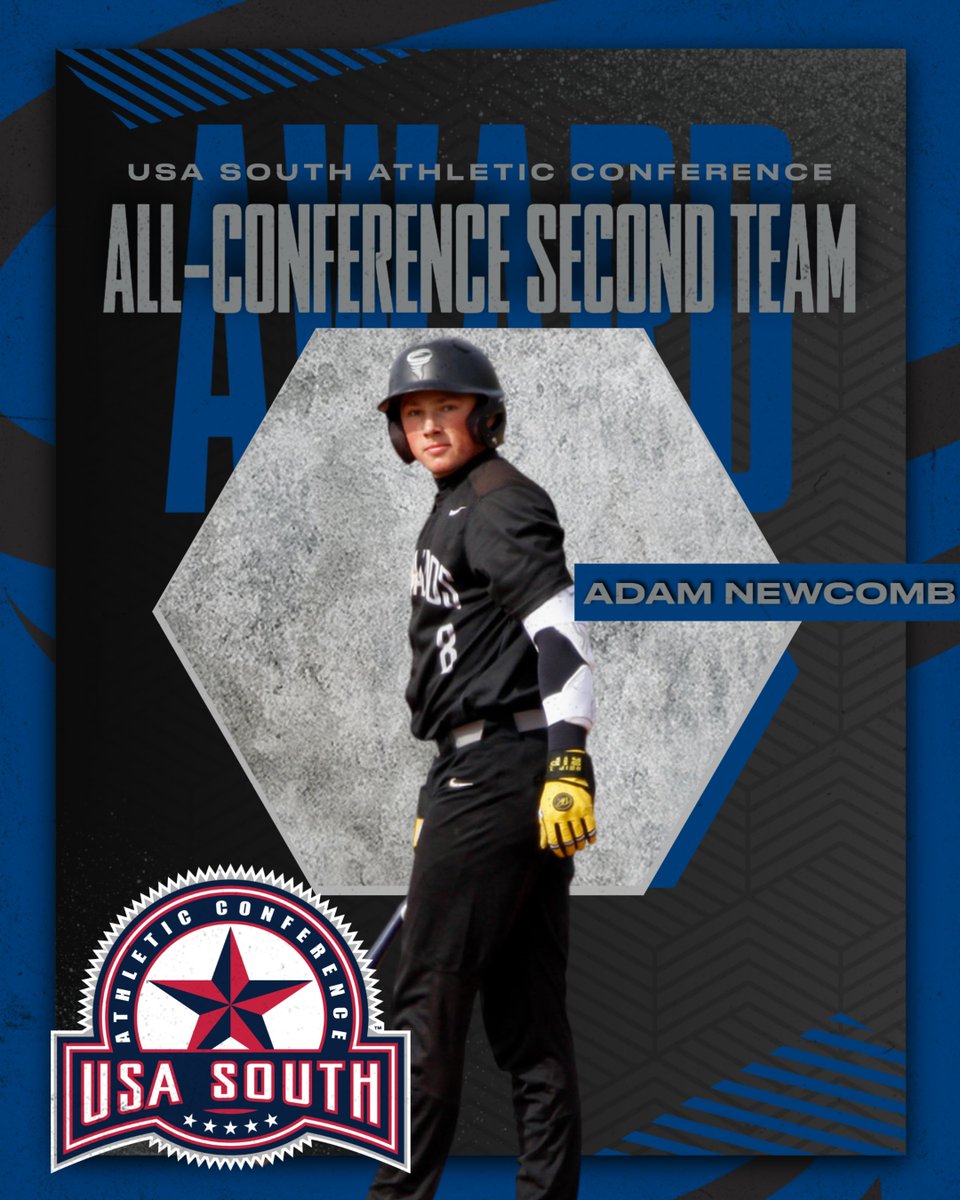 BCTornados's tweet photo. Baseball: Congrats to sophomore 2B Adam Newcomb for earning USA South All-Conference Second Team honors! #NadoNation #d3baseball https://t.co/WsZZaRi7rf