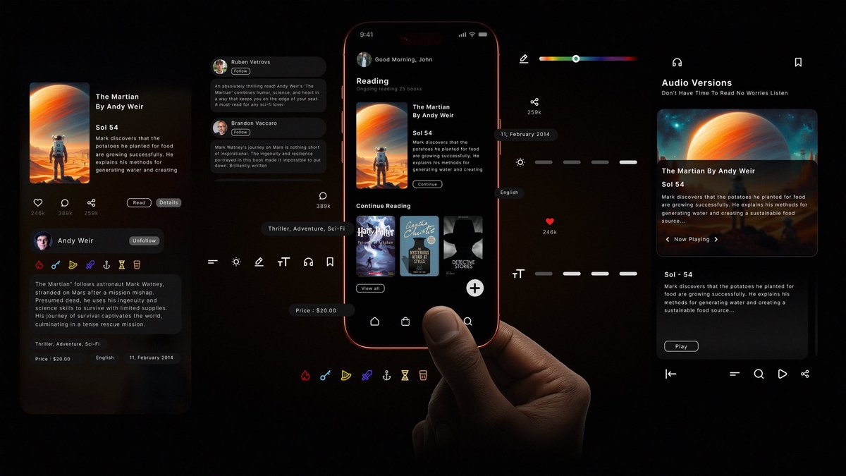 iamsuvankarroy's tweet image. This platform is built for creators. While most apps encourage scrolling this design rewards focus.

behance.net/gallery/245660…

#ProductDesign #UIUXDesign #design #ReadingApp