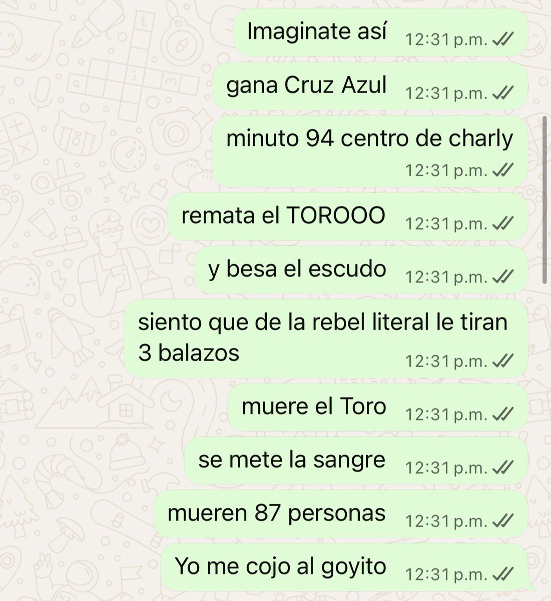 Amigos ojalá no haya una final Pumas - Cruz Azul porque soñé este escenario: