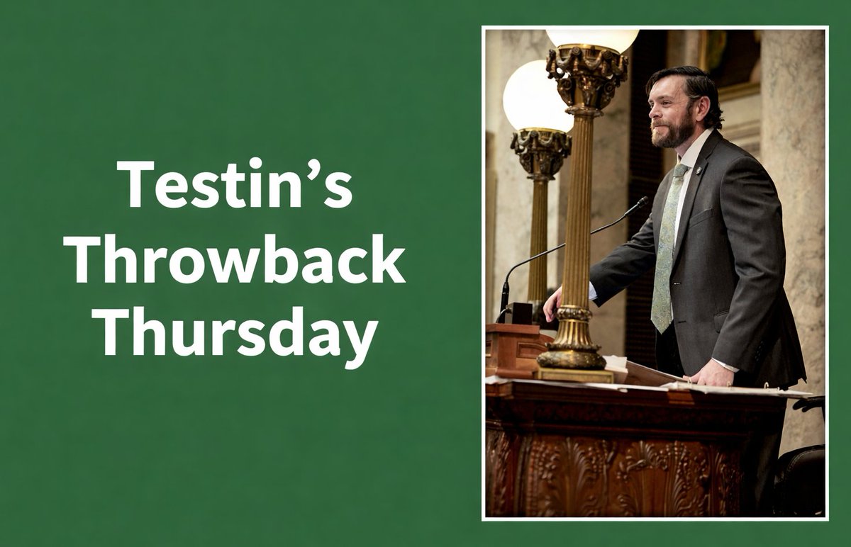 Sen. Patrick Testin tweet media