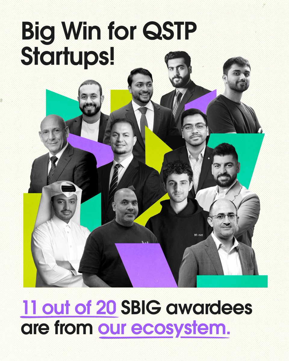QSTP's tweet image. Big win for QSTP startups 🚀

Over half of this year’s SBIG awardees come from our ecosystem, with 11 startups securing the grant by @qrdicouncil.

Proof that the right environment can turn innovation into real progress.

#QSTP #Startups #Impact #SBIG #QRDI
