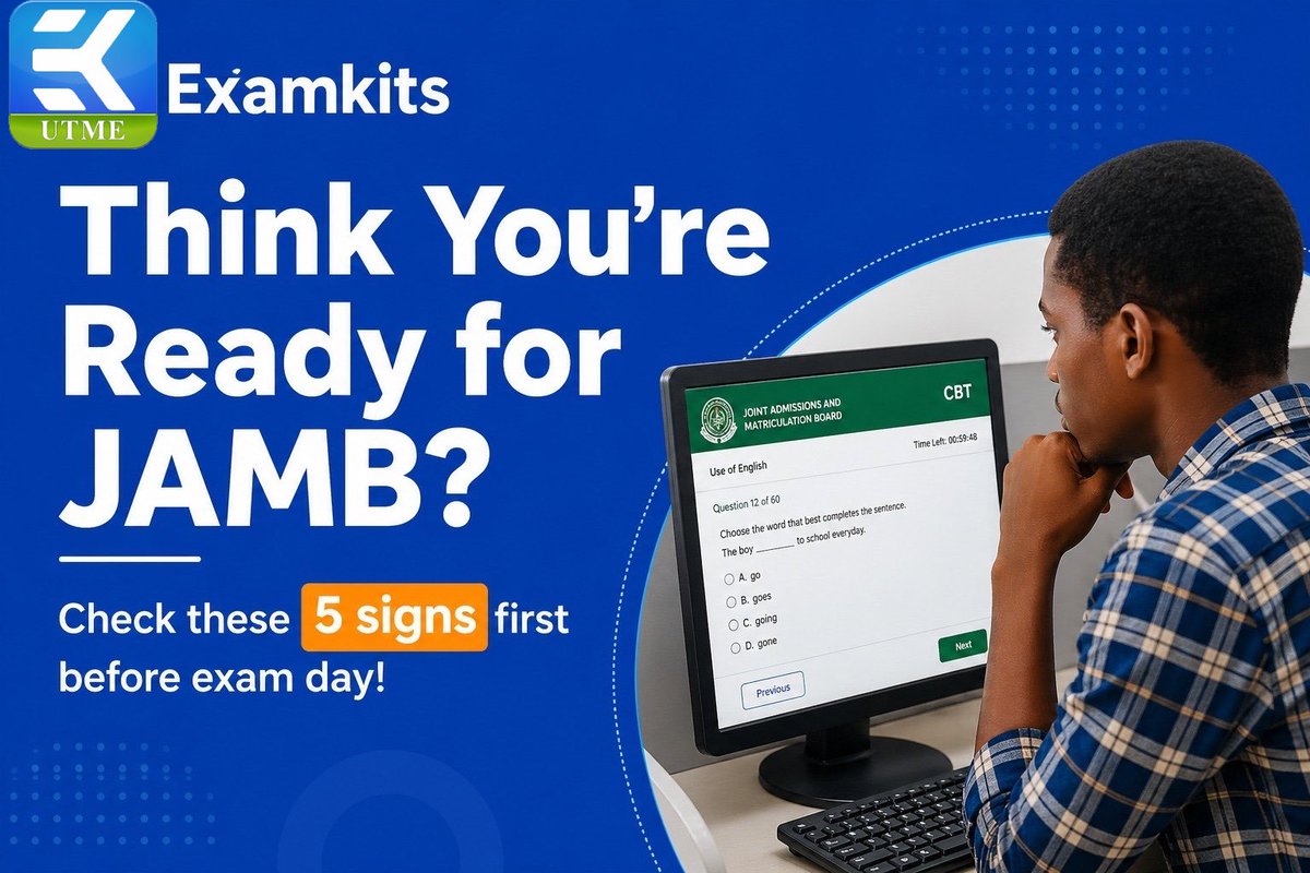 examkitsapp's tweet photo. Part 1: Confidence alone is not preparation. Swipe through the warning signs and see what to fix before exam day.
Save this and test yourself.
#jambprep #studychecklist #examstrategy #carouselpost #examkits https://t.co/EjnNJEdSoF