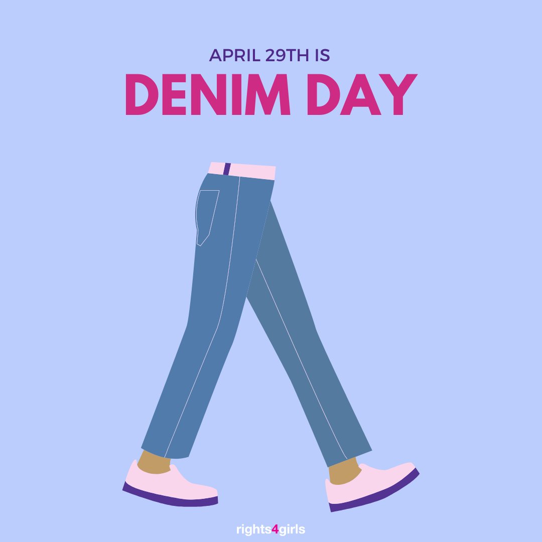 rights4girls's tweet photo. Today we recognize #DenimDay, standing in solidarity with survivors of sexual violence and raising awareness about the barriers many face in seeking justice. Every voice matters in the fight to end sexual violence. #SAAM https://t.co/17IArQdFml