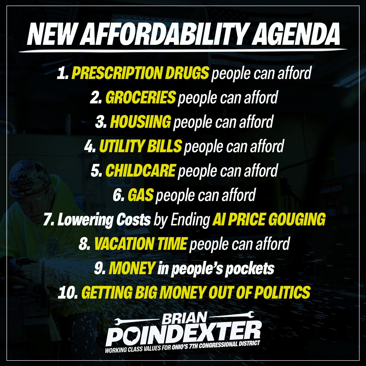 bpforcongress's tweet photo. I'm proud to announce my endorsement by the Congressional Progressive Caucus PAC (@electprogress), and I'm proud to endorse the Progressive Caucus' New Affordability Agenda, released today! Whether it's fighting for more affordable prescription drugs, lowering utility and grocery bills, or getting big money out of politics, working people need more fighters for their interests — not special interests. I'm excited to support this effort to put #WorkersFirst in Washington!