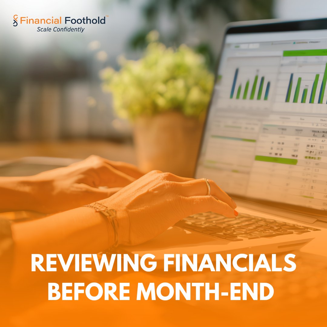FinFoothold's tweet photo. Reviewing financials before the month-end helps ensure accuracy and avoids last-minute issues. Regular review supports clean records and dependable reporting.

#FinancialFoothold #Accounting #Bookkeeping #FinancialAccuracy #SmallBusiness https://t.co/ua6lrWG58u