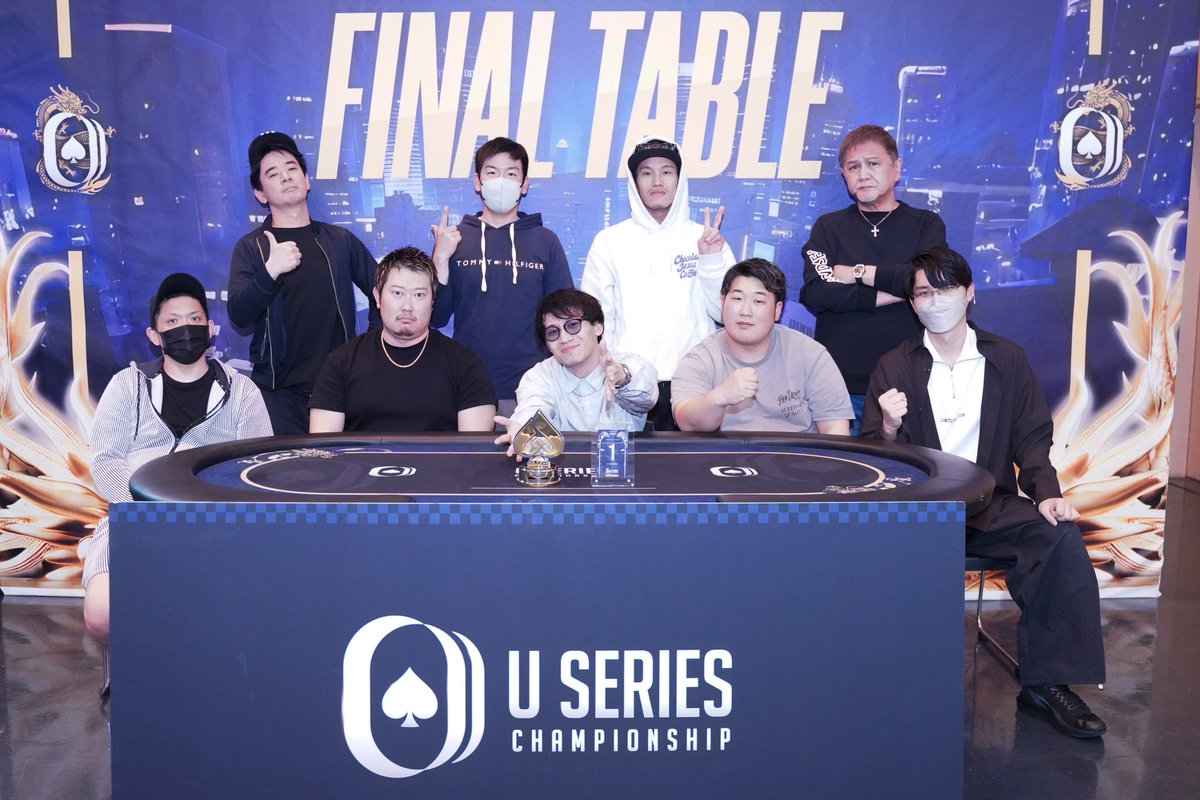 USOPJAPAN's tweet photo. ＜#3 DEEP STACK＞

Final Table🔥

1. kittyann 様 / 988,000
2. hiro32 様 / 488,000
3. korosuke 様 / 294,000
4. kosuke 様 / 466,000
5. kametapurin 様 / 619,000
6. mappi 様 / 488,000
7. niru 様 / 500,000
8. taka1007 様 / 594,000
9. MAKOTO 様 / 1,648,000

#USOP
#USeriesChampionship https://t.co/F6v4xDW8nB