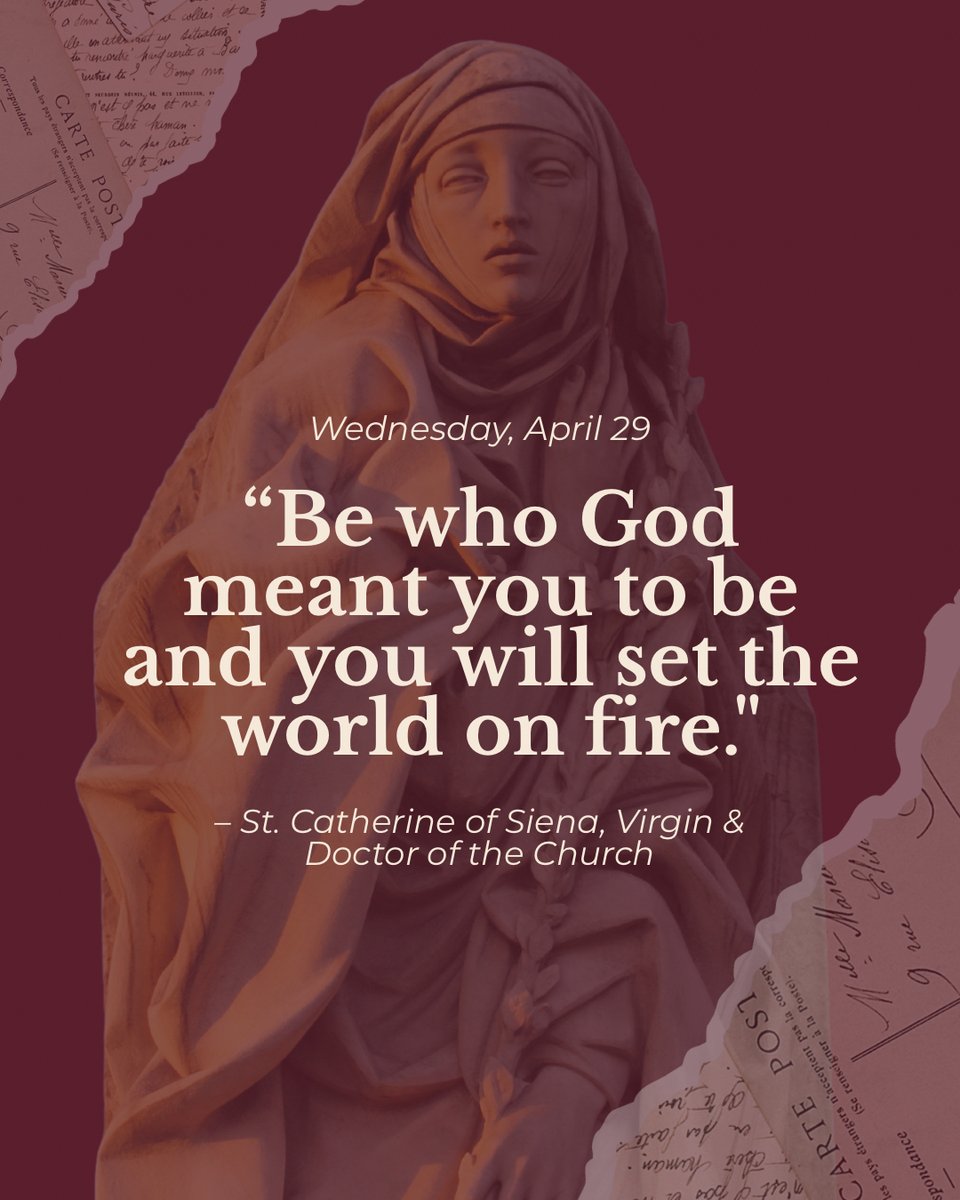 CatholicJacks's tweet photo. In honor of the Memorial of St. Catherine of Siena today❤️ #catholic #catholichumor #catholicism #catholictiktok #christianhumor https://t.co/Ul5RSQNnpG