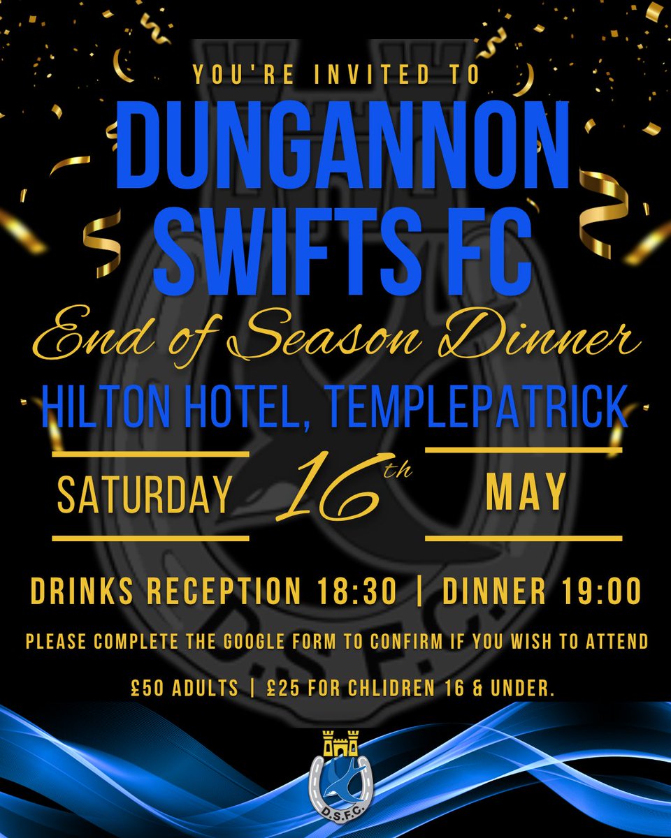 DgnSwifts's tweet image. 𝗗𝗦𝗙𝗖 𝗘𝗻𝗱 𝗼𝗳 𝗦𝗲𝗮𝘀𝗼𝗻 𝗗𝗶𝗻𝗻𝗲𝗿 🥳

To sign up please complete the google form via this link* : forms.gle/cm6LXFVPGNZWN1…

*Anyone under 18 must be accompanied by an adult.

Don't miss out on a great night of entertainment! 

#UTS
