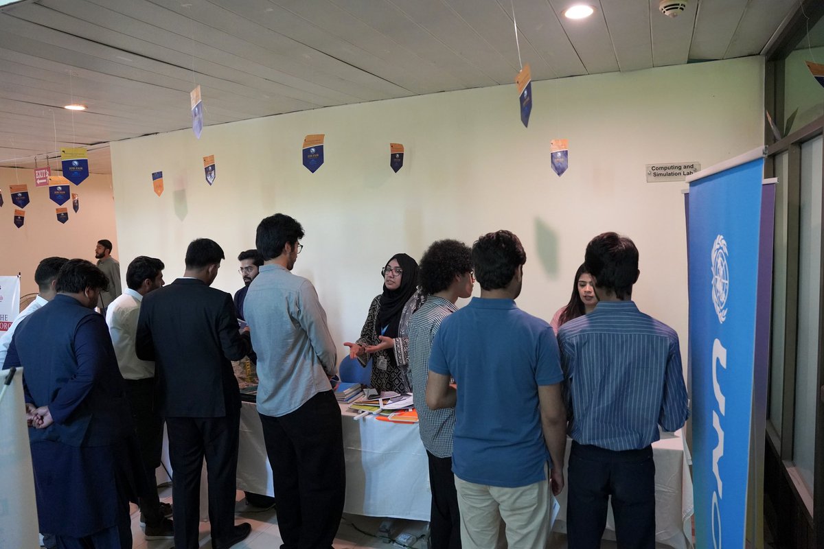 UNOPS_Pakistan's tweet photo. @UNOPS Pakistan at #NUST SCEE Career Fair engaged students and graduates on our work in infrastructure, health, climate resilience &amp; operations in 🇵🇰 &amp; globally, shared early-career pathways, and highlighted the UNOPS Talent+ / Career Portal as key opportunities platform
@UNinPak https://t.co/1As9UBXths