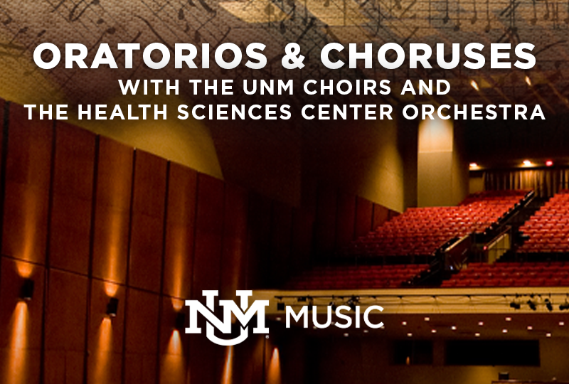 UNMTix's tweet photo. Join the UNM Choir and musicians of the Health Sciences Center Orchestra as they perform tonight in Popejoy Hall! Purchase your tickets for this special joint concert conducted by Dr. David Edmond now at https://t.co/RLNyWX8hHW. https://t.co/BQBW1UZSdt