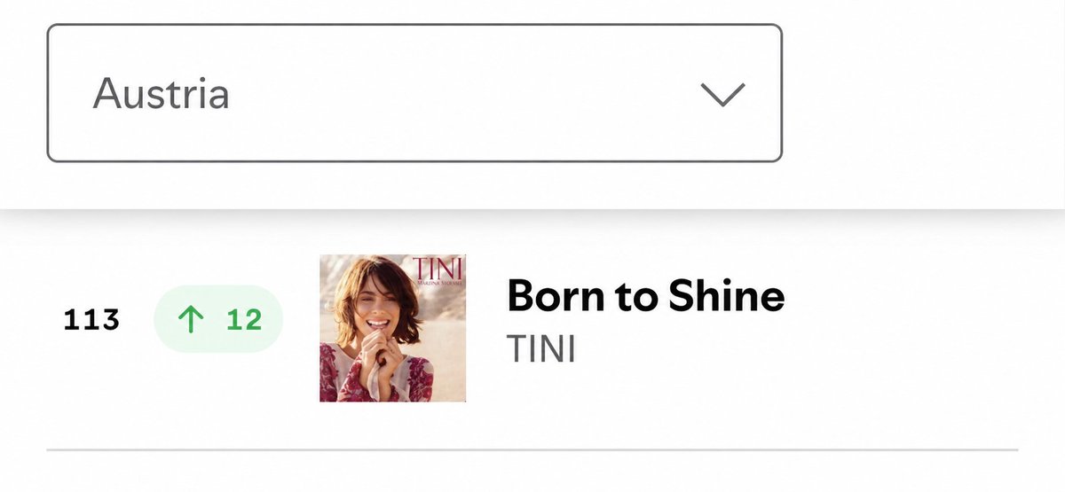 cuando tini metio un tema de su album debut a spotify Austria siendo latina, se podra ser tan icónica