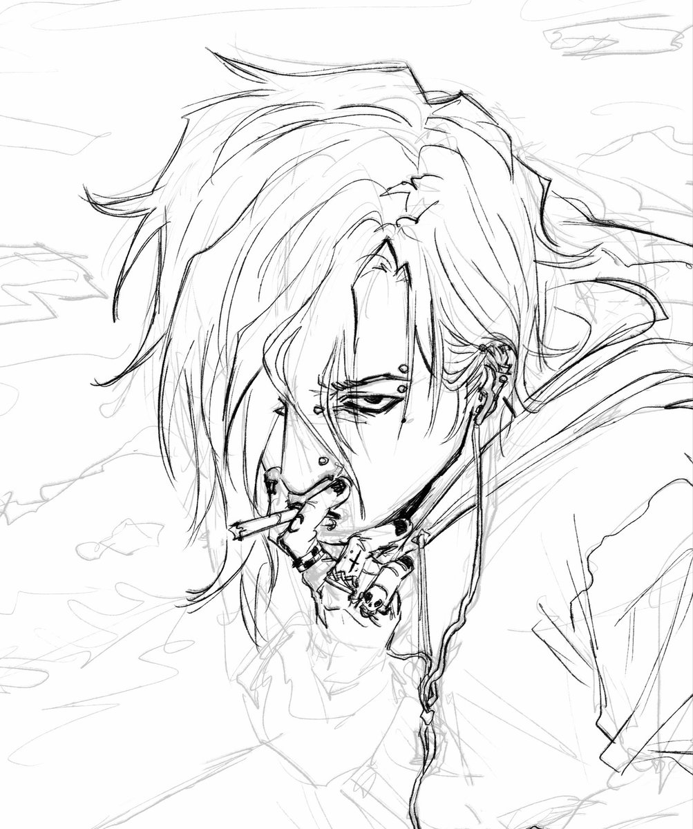 pluubyy's tweet image. Sebastian stardew valley doodles + Sam
#StardewValley