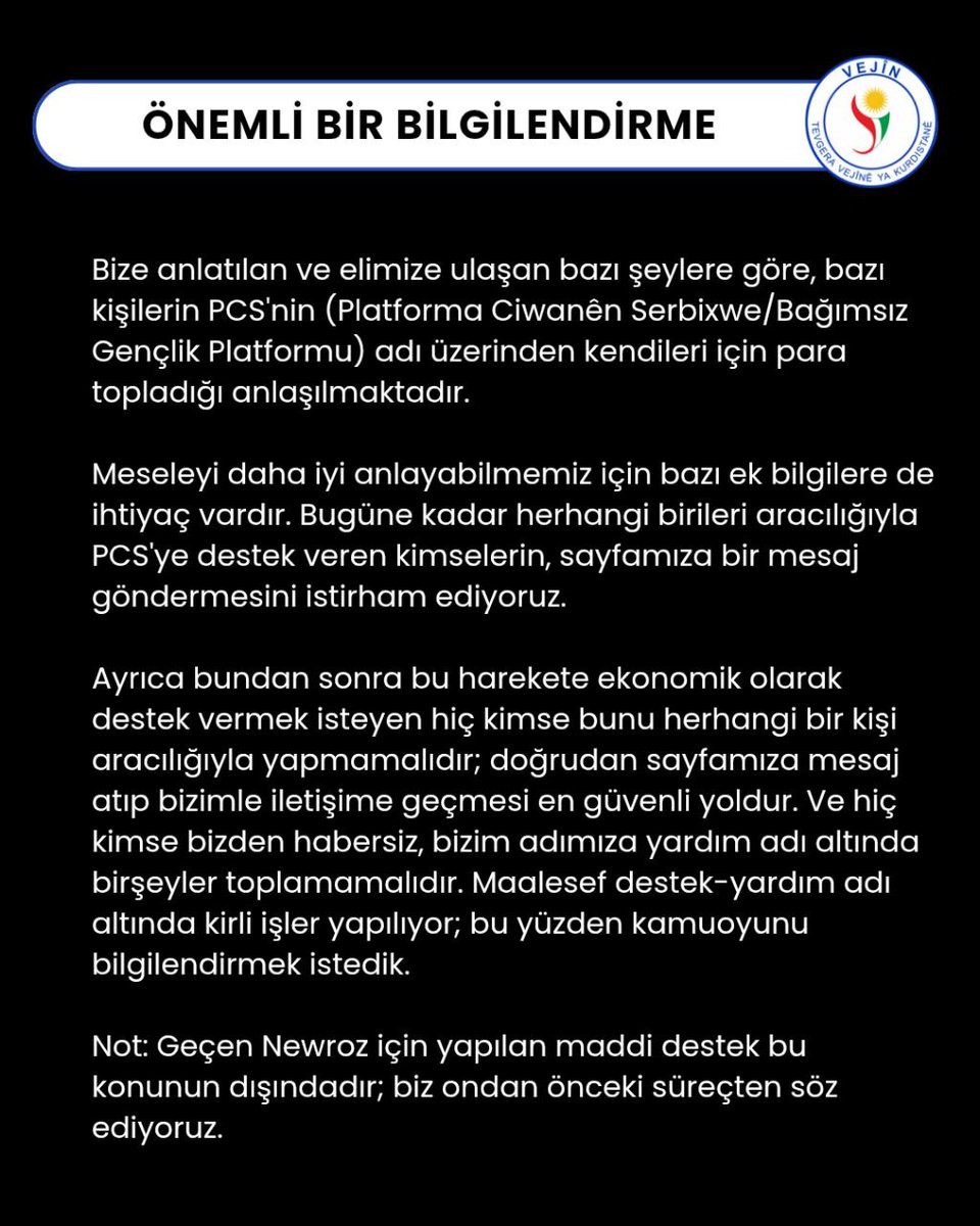 PCSturkce's tweet photo. @PCSerbixwe Türkçe çevirisi:⤵️ https://t.co/dFrvxB9Ou6