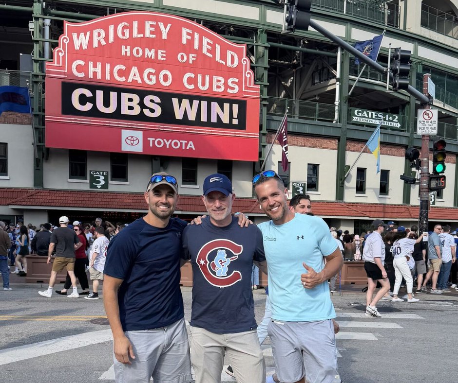 GoodLifeCos's tweet photo. From the boardroom to the ballpark! ⚾ Last week, our ELT team touched down in Chicago to collaborate, connect, and turn big ideas into home runs for our advisors. 

Consider this your sneak peek to Good Life's conference theme… 👀 https://t.co/iacV3tPYPh