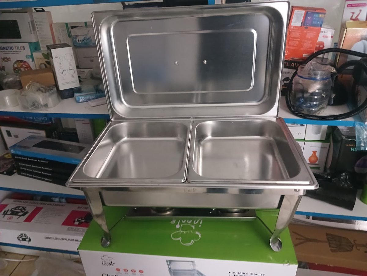 kariuki1700's tweet image. 🔥 Upgrade your serving game!

✔️ Keep food hot &amp;amp; fresh
✔️ Perfect for events &amp;amp; catering
💰 Single – Ksh 3,900
💰 Double – Ksh 4,200
💰 Triple – Ksh 4,500

📲 Call/WhatsApp 0790758300
#ChaffingDishes #EventSetup #CateringKenya #KitchenEssentials #NairobiDeals #HotFoodAlways